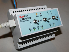 ESP32IO-Control (230VAC/5xOut/2xRel./3xIn) Production-Device